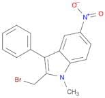 1H-Indole, 2-(bromomethyl)-1-methyl-5-nitro-3-phenyl-