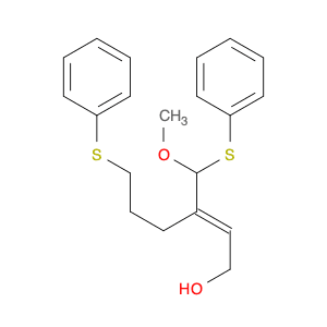 2-Hexen-1-ol, 3-[methoxy(phenylthio)methyl]-6-(phenylthio)-, (E)-