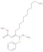 2-Tetradecenoic acid, 3-[methoxy(phenylthio)methyl]-, methyl ester, (E)-