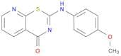 4H-Pyrido[3,2-e]-1,3-thiazin-4-one, 2-[(4-methoxyphenyl)amino]-