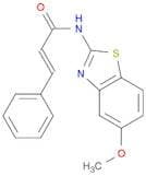 2-Propenamide, N-(5-methoxy-2-benzothiazolyl)-3-phenyl-, (E)-
