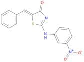 4(5H)-Thiazolone, 2-[(3-nitrophenyl)amino]-5-(phenylmethylene)-, (Z)-