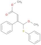 2-Butenoic acid, 4-methoxy-3-phenyl-4-(phenylthio)-, methyl ester, (E)-