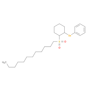 Benzene, [[2-(dodecylsulfonyl)cyclohexyl]seleno]-