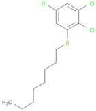 Benzene, 1,2,5-trichloro-3-(octylthio)-