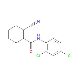1-Cyclohexene-1-carboxamide, 2-cyano-N-(2,4-dichlorophenyl)-