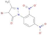 3H-Pyrazol-3-one, 4-bromo-2-(2,4-dinitrophenyl)-2,4-dihydro-5-methyl-