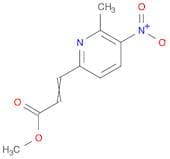 2-Propenoic acid, 3-(6-methyl-5-nitro-2-pyridinyl)-, methyl ester