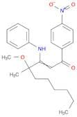 2-Decen-1-one, 4-methoxy-4-methyl-1-(4-nitrophenyl)-3-(phenylamino)-