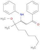2-Decen-1-one, 4-methoxy-4-methyl-1-phenyl-3-(phenylamino)-
