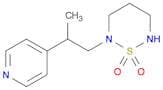 2H-1,2,6-Thiadiazine, tetrahydro-2-[2-(4-pyridinyl)propyl]-, 1,1-dioxide