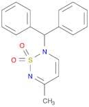 2H-1,2,6-Thiadiazine, 2-(diphenylmethyl)-5-methyl-, 1,1-dioxide