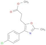 5-Oxazolepropanoic acid, 4-(4-chlorophenyl)-2-methyl-, methyl ester