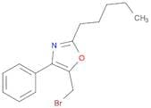 Oxazole, 5-(bromomethyl)-2-pentyl-4-phenyl-