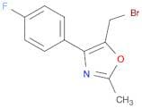 Oxazole, 5-(bromomethyl)-4-(4-fluorophenyl)-2-methyl-