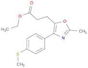 5-Oxazolepropanoic acid, 2-methyl-4-[4-(methylthio)phenyl]-, ethyl ester