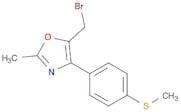 Oxazole, 5-(bromomethyl)-2-methyl-4-[4-(methylthio)phenyl]-