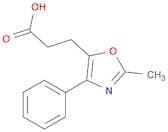 5-Oxazolepropanoic acid, 2-methyl-4-phenyl-