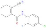 1-Cyclohexene-1-carboxamide, N-(4-chloro-2-fluorophenyl)-2-cyano-