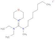Morpholinium, 4-[(diethylamino)(methyloctylamino)methylene]-, iodide