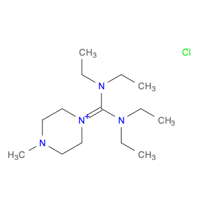 Piperazinium, 1-[bis(diethylamino)methylene]-4-methyl-, chloride