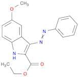 1H-Indole-2-carboxylic acid, 5-methoxy-3-(phenylazo)-, ethyl ester