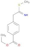 Benzoic acid, 4-[2-imino-2-(methylthio)ethyl]-, ethyl ester