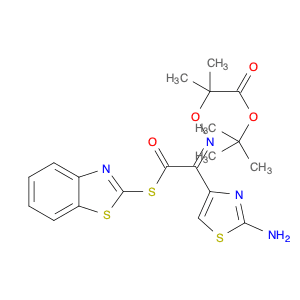 (Z)-tert-Butyl 2-(((1-(2-aminothiazol-4-yl)-2-(benzo[d]thiazol-2-ylthio)-2-oxoethylidene)amino)oxy…