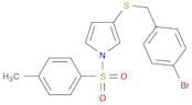 1H-Pyrrole, 3-[[(4-bromophenyl)methyl]thio]-1-[(4-methylphenyl)sulfonyl]-