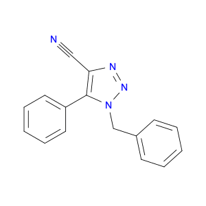 1H-1,2,3-Triazole-4-carbonitrile, 5-phenyl-1-(phenylmethyl)-