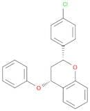 2H-1-Benzopyran, 2-(4-chlorophenyl)-3,4-dihydro-4-phenoxy-, cis-