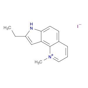 7H-Pyrrolo[2,3-h]quinolinium, 8-ethyl-1-methyl-, iodide
