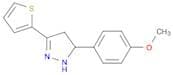 1H-Pyrazole, 4,5-dihydro-5-(4-methoxyphenyl)-3-(thienyl)-