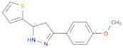 1H-Pyrazole, 4,5-dihydro-3-(4-methoxyphenyl)-5-(thienyl)-
