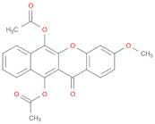 12H-Benzo[b]xanthen-12-one, 6,11-bis(acetyloxy)-3-methoxy-