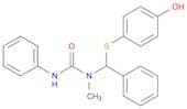 Urea, N-[[(4-hydroxyphenyl)thio]phenylmethyl]-N-methyl-N'-phenyl-