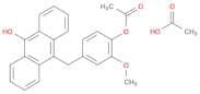 9-Anthracenol, 10-[[4-(acetyloxy)-3-methoxyphenyl]methyl]-, acetate