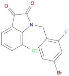 1H-Indole-2,3-dione, 1-[(4-bromo-2-fluorophenyl)methyl]-7-chloro-