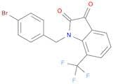 1H-Indole-2,3-dione, 1-[(4-bromophenyl)methyl]-7-(trifluoromethyl)-