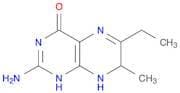 4(1H)-Pteridinone, 2-amino-6-ethyl-7,8-dihydro-7-methyl-