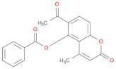 2H-1-Benzopyran-2-one, 6-acetyl-5-(benzoyloxy)-4-methyl-