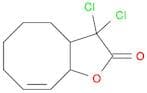 Cycloocta[b]furan-2(3H)-one, 3,3-dichloro-3a,4,5,6,7,9a-hexahydro-