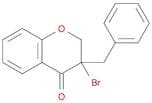 4H-1-Benzopyran-4-one, 3-bromo-2,3-dihydro-3-(phenylmethyl)-