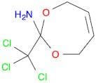 1,3-Dioxepin-2-amine, 4,7-dihydro-2-(trichloromethyl)-