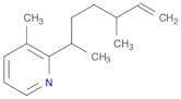 Pyridine, 2-(1,4-dimethyl-5-hexenyl)-3-methyl-