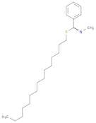 Benzenecarboximidothioic acid, N-methyl-, pentadecyl ester