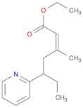 2-Heptenoic acid, 3-methyl-5-(2-pyridinyl)-, ethyl ester, (Z)-