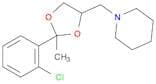 Piperidine, 1-[[2-(2-chlorophenyl)-2-methyl-1,3-dioxolan-4-yl]methyl]-
