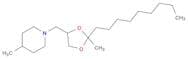 Piperidine, 4-methyl-1-[(2-methyl-2-nonyl-1,3-dioxolan-4-yl)methyl]-