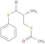 Propanethioic acid, 3-(acetylthio)-2-methyl-, S-phenyl ester, (R)-